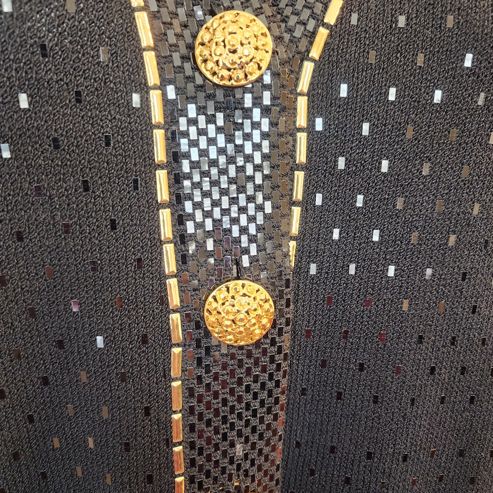 St. John Black and Gold Evening Jacket